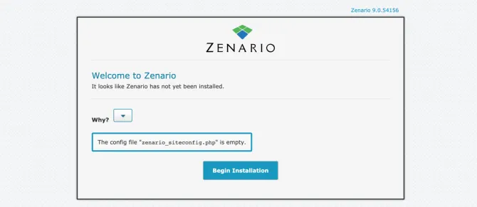 zenario install 1