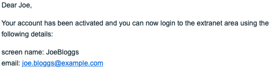 Twig email template sample first name only