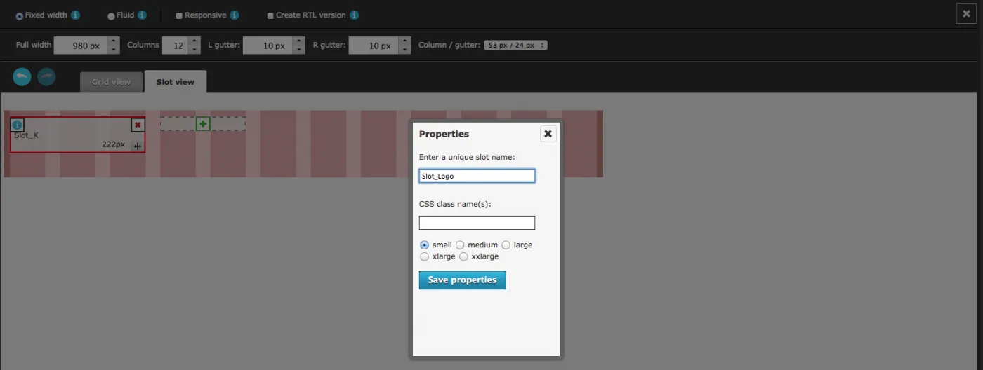 Slot properties 2