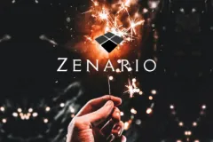 Zenario logo with sparkler