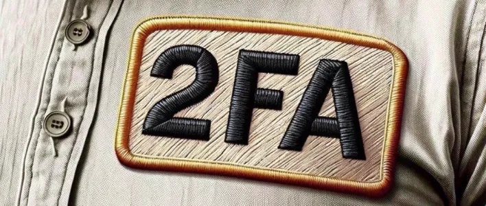 casual shirt with a 2FA patch