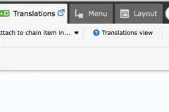 Admin Toolbar With New Translations Tab
