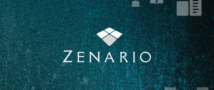 zenario texture white logo zenario 9 v2