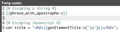 Twig escaping a string and javascript