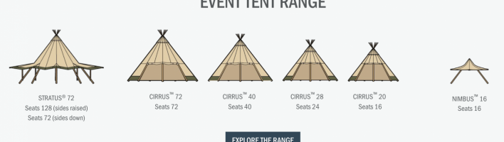 Tentipi event tent range