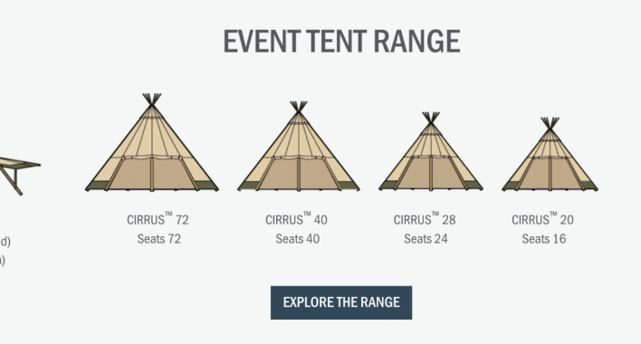 Tentipi event tent range