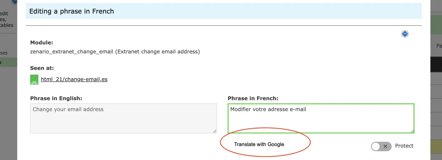 Translate Phrase With Google