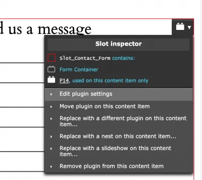 Slot controls for plugin Zenario 9